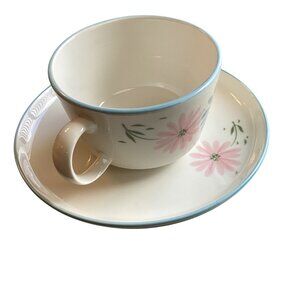Vintage Tea/Coffee Cup and Matching Saucer. Franciscan Mayfair 1960s